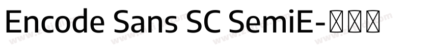 Encode Sans SC SemiE字体转换